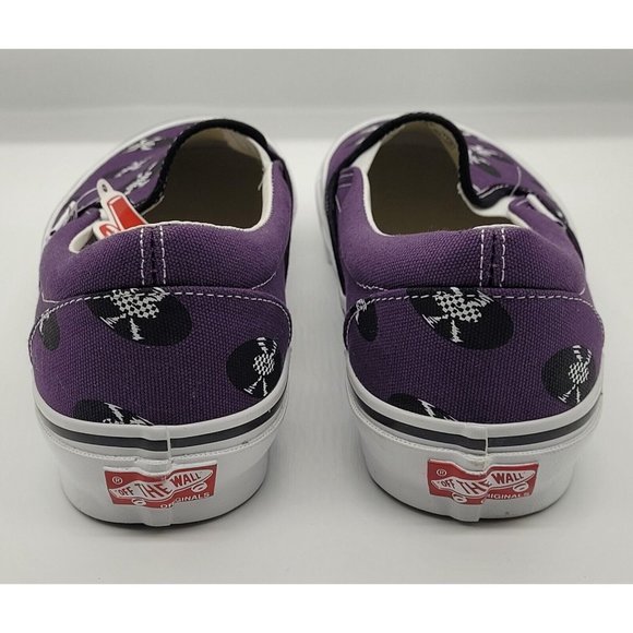 VANS x Wacko Maria Classic Slip On Sneakers 'Purple Records' VN0A45JK696 - Picture 6 of 8